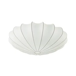 Mid-Century Modern White Flush Mount Light