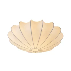 Mid-Century Modern White Flush Mount Light