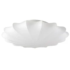 Mid-Century Modern White Flush Mount Light