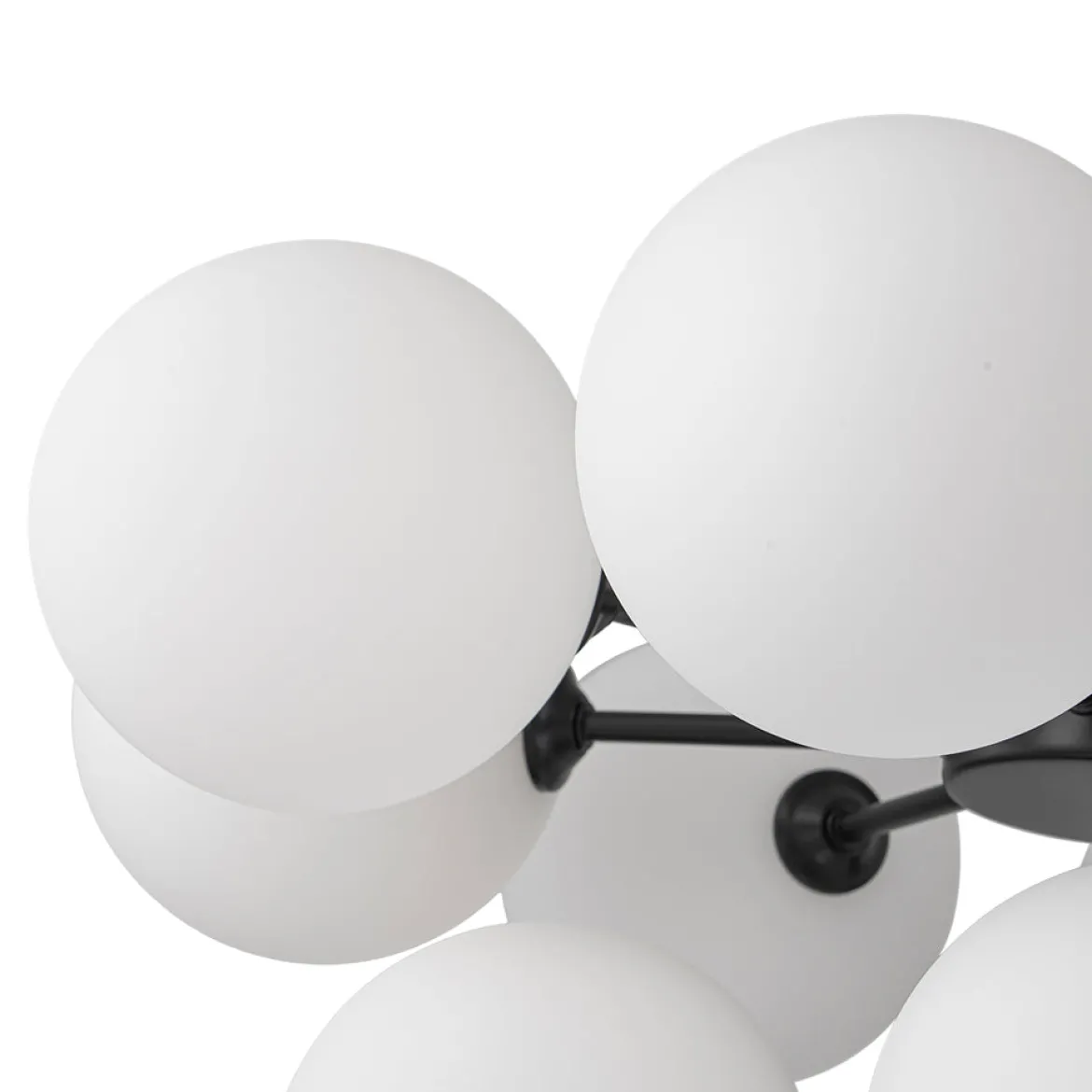 Milky Glass Cluster Bubble Chandelier