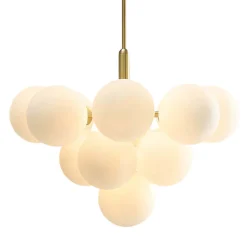 Milky Glass Cluster Bubble Chandelier