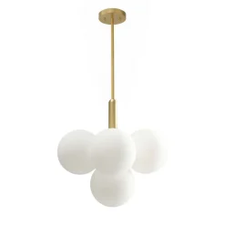 Milky Glass Cluster Bubble Chandelier