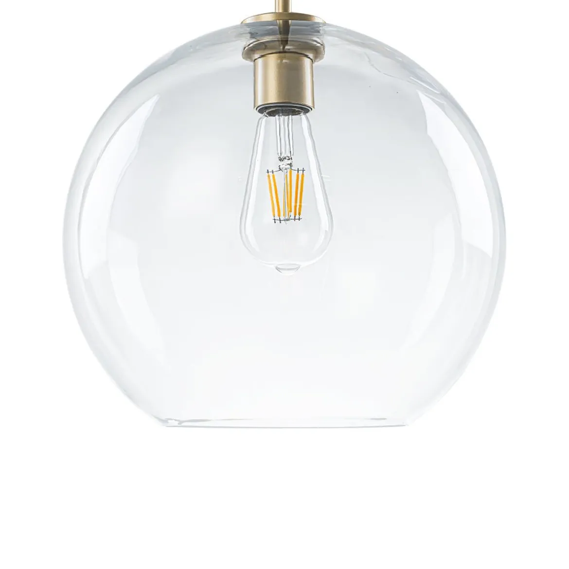 Minimalist Cluster Clear Glass Globe 3-Light Pendant