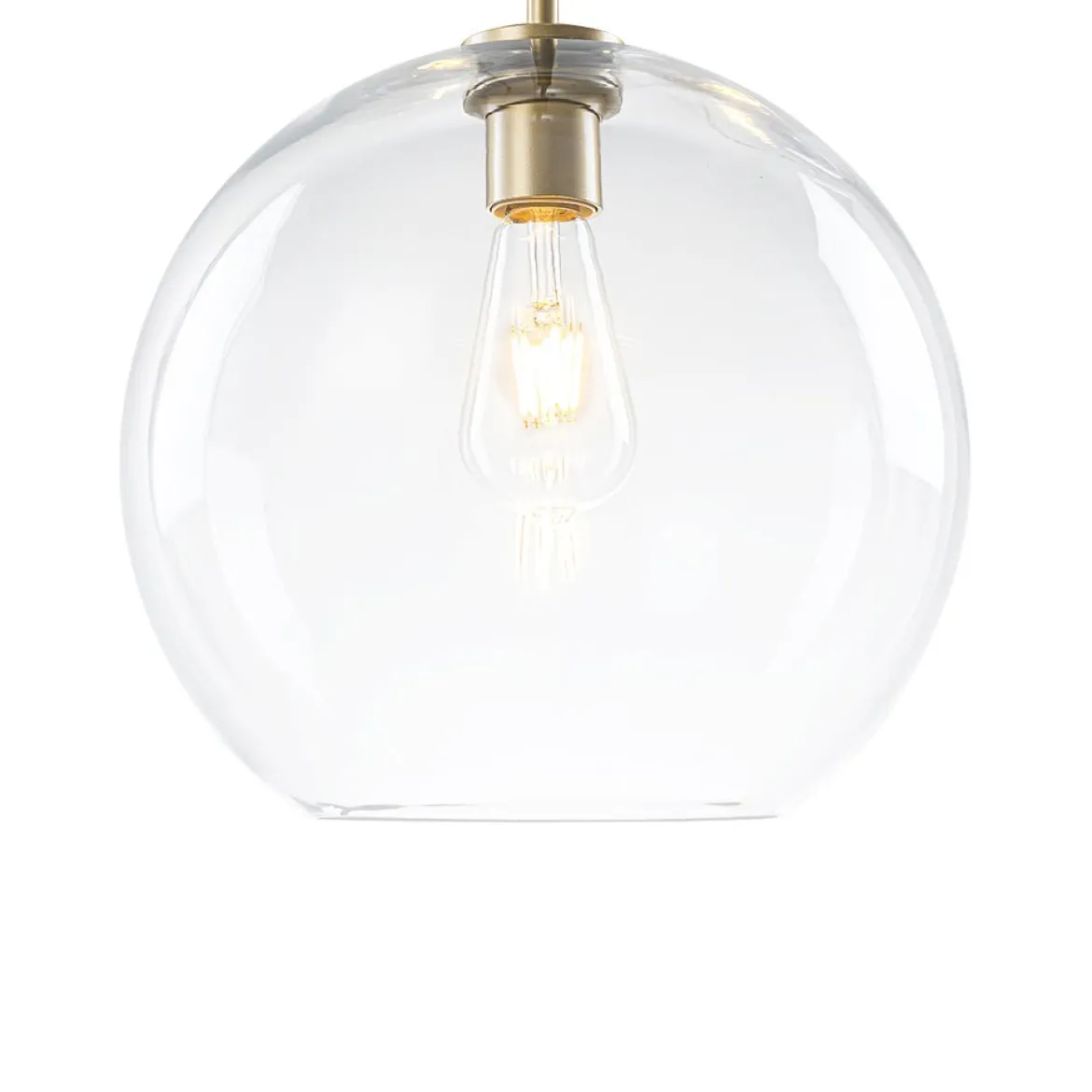 Minimalist Cluster Clear Glass Globe 3-Light Pendant