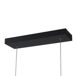 Minimalist Dimmable LED Black Arched Island Chandelier