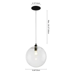 Minimalist Glass Globe Pendant Light