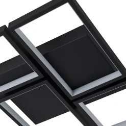 Minimalist 4-light Rectangular Dimmable LED Semi Flush Mount