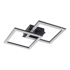 Minimalist 2-light Square Dimmable LED Semi Flush Mount