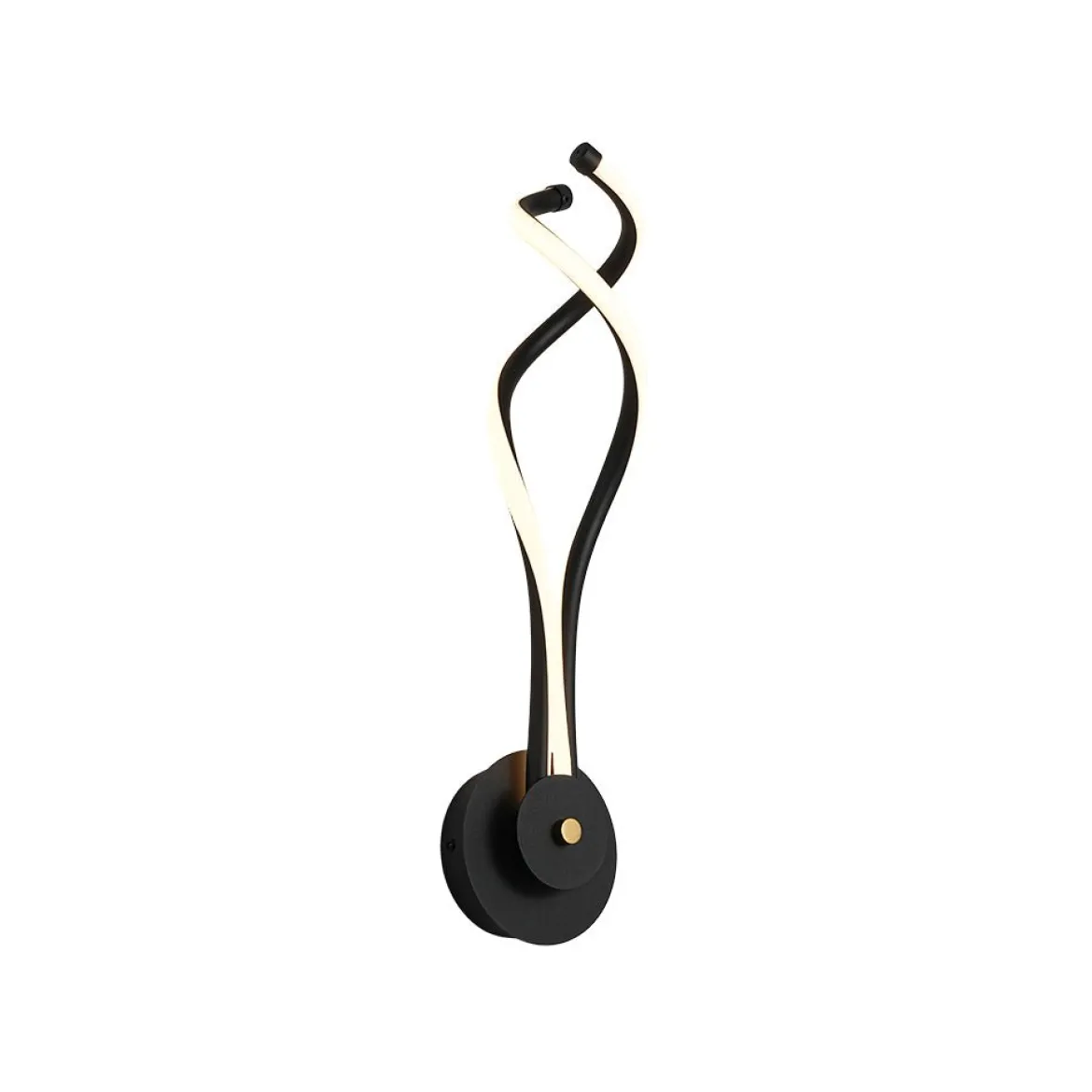 Minimalist 2-Light Twist Ribbon Dimmable LED Wall Sconce