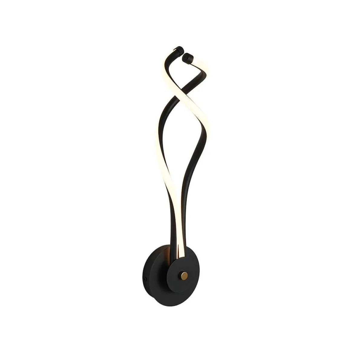 Minimalist 2-Light Twist Ribbon Dimmable LED Wall Sconce