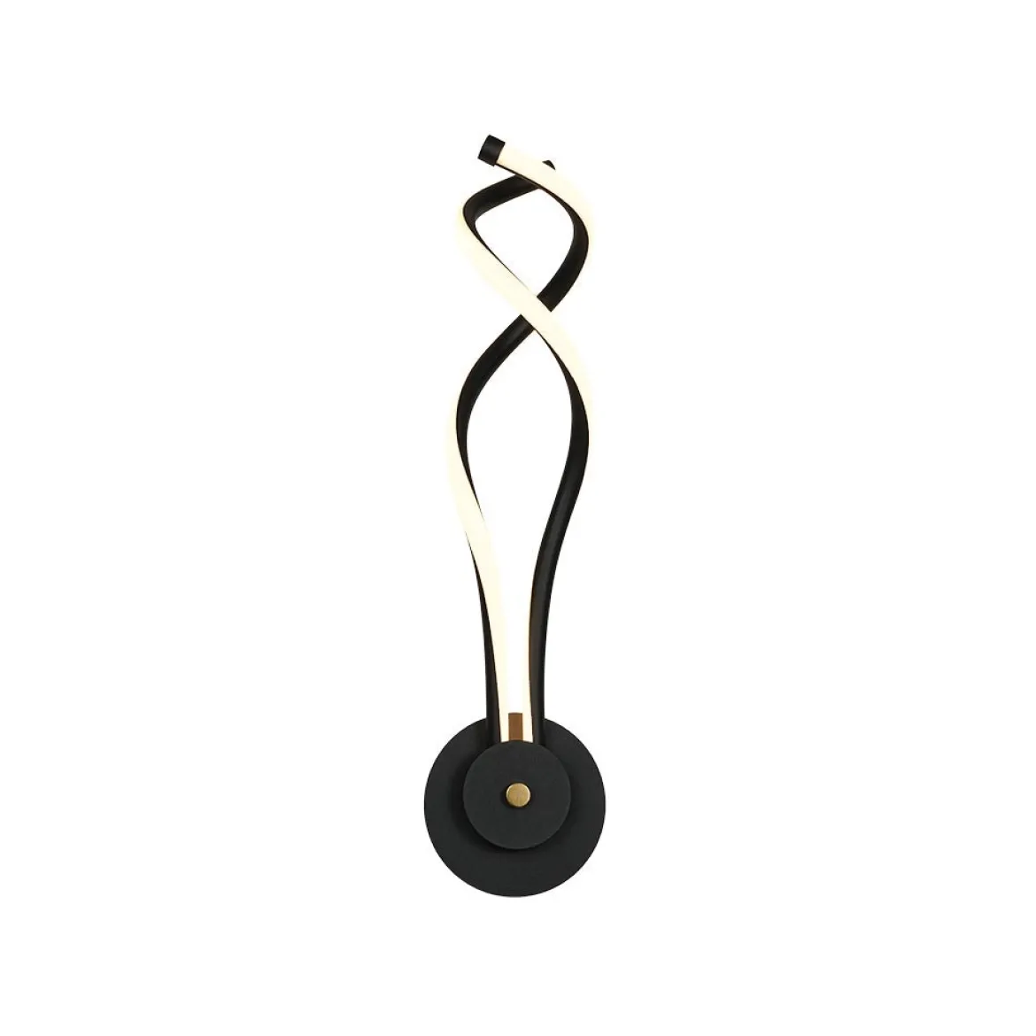 Minimalist 2-Light Twist Ribbon Dimmable LED Wall Sconce