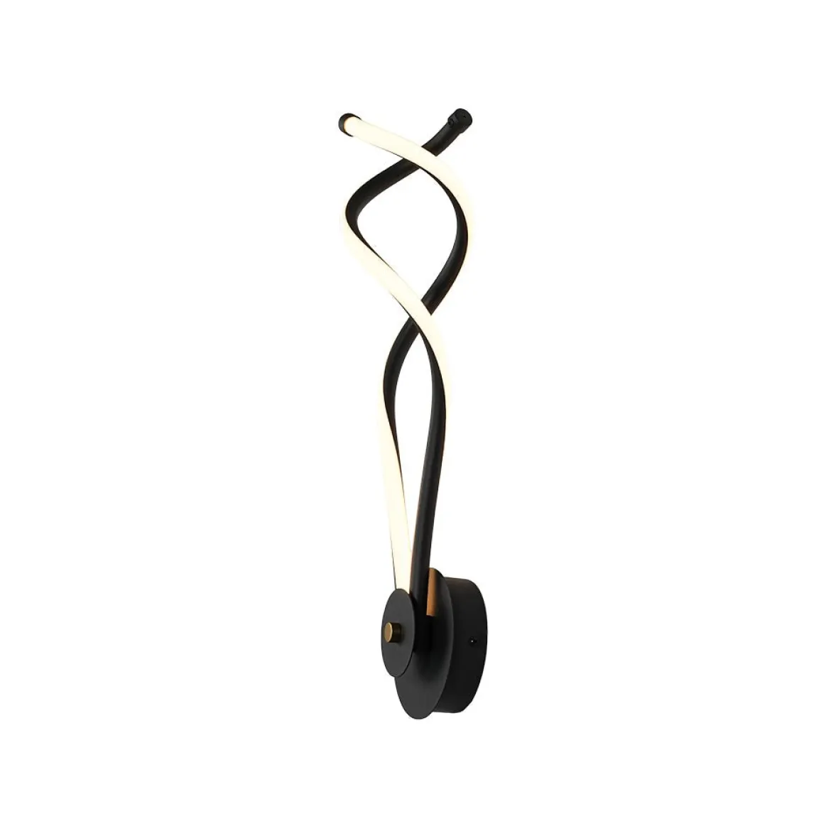 Minimalist 2-Light Twist Ribbon Dimmable LED Wall Sconce