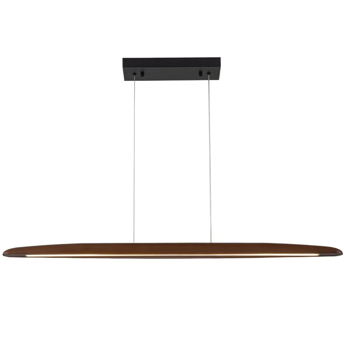 Minimalist Linear Wood Dimmable LED Island Pendant