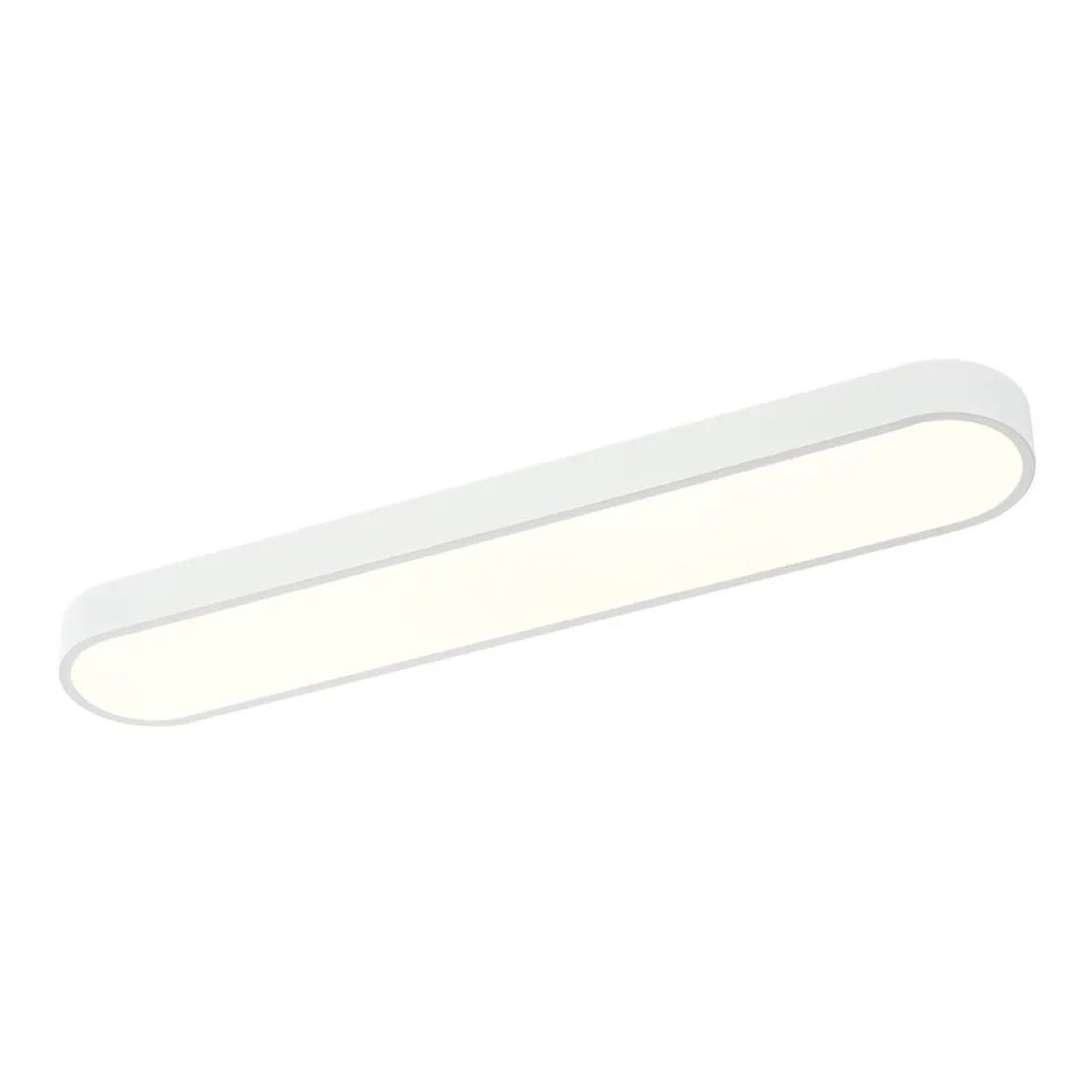Minimalist Long Oval Dimmable LED Flush Mount Ceiling Light