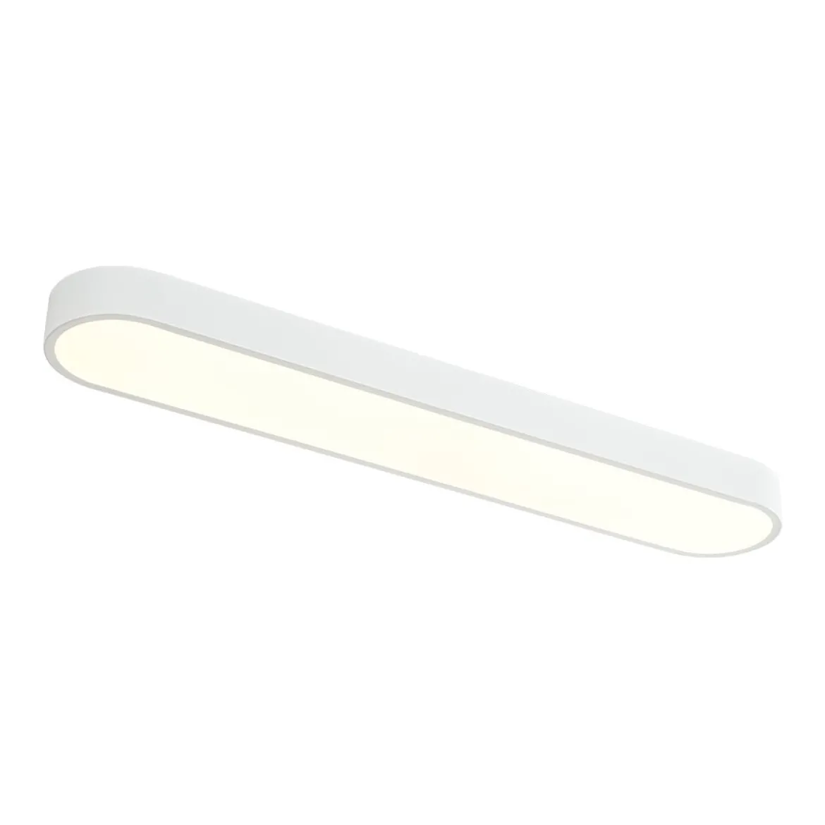 Minimalist Long Oval Dimmable LED Flush Mount Ceiling Light