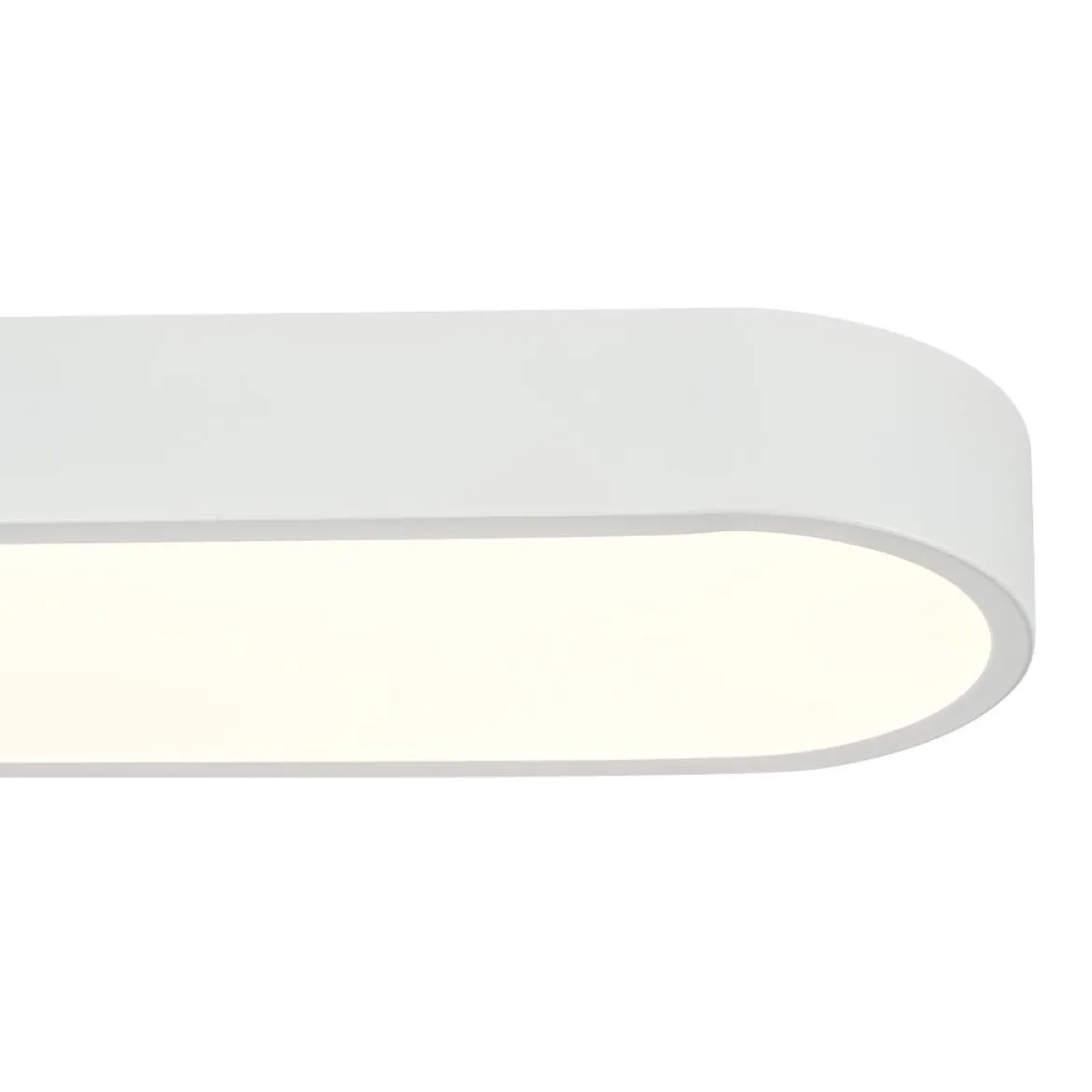 Minimalist Long Oval Dimmable LED Flush Mount Ceiling Light