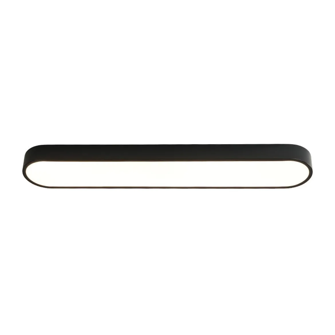 Minimalist Long Oval Dimmable LED Flush Mount Ceiling Light