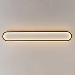 Minimalist Streamlined Oval Warm LED Ceiling Light
