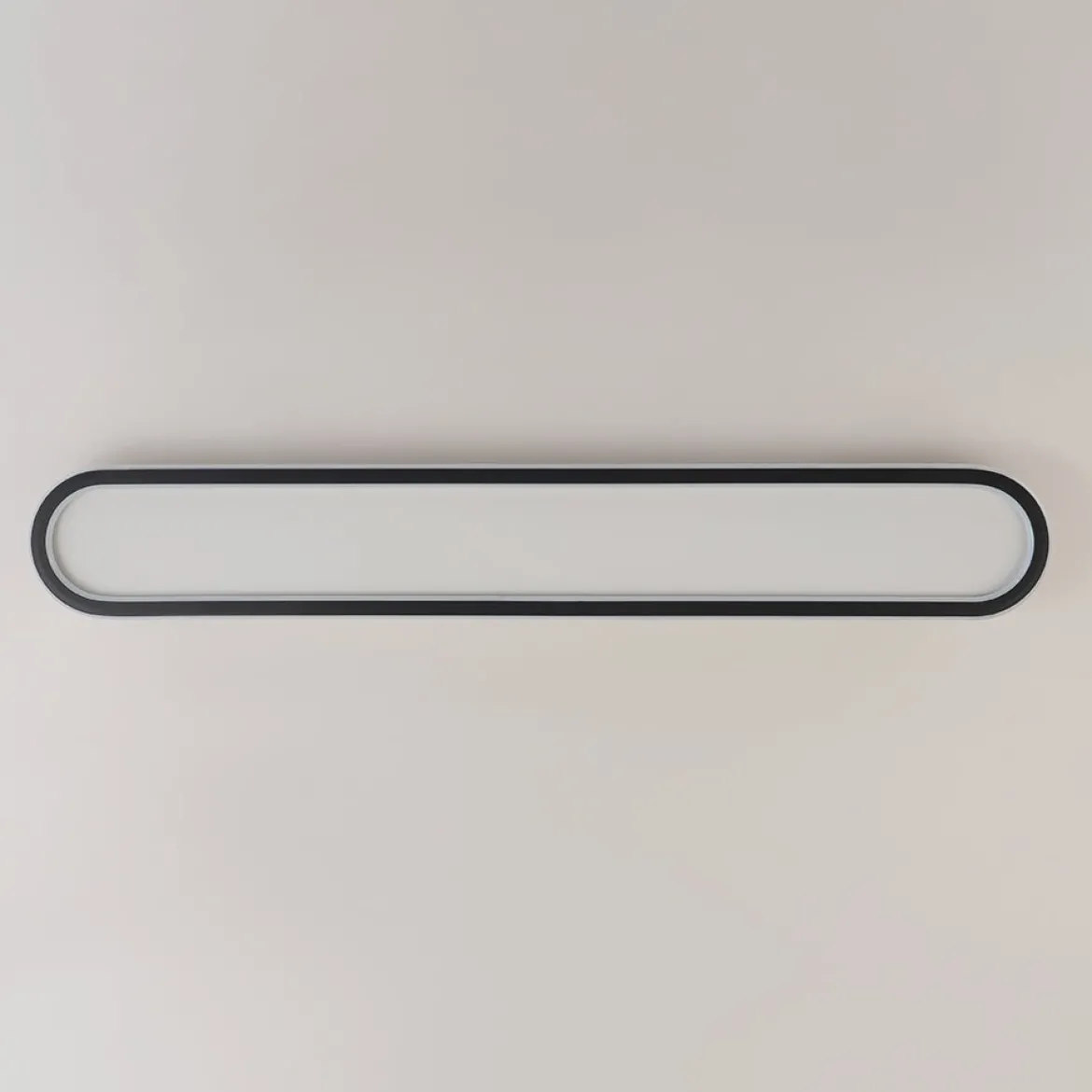 Minimalist Streamlined Oval Warm LED Ceiling Light