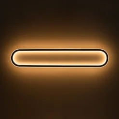 Minimalist Streamlined Oval Warm LED Ceiling Light