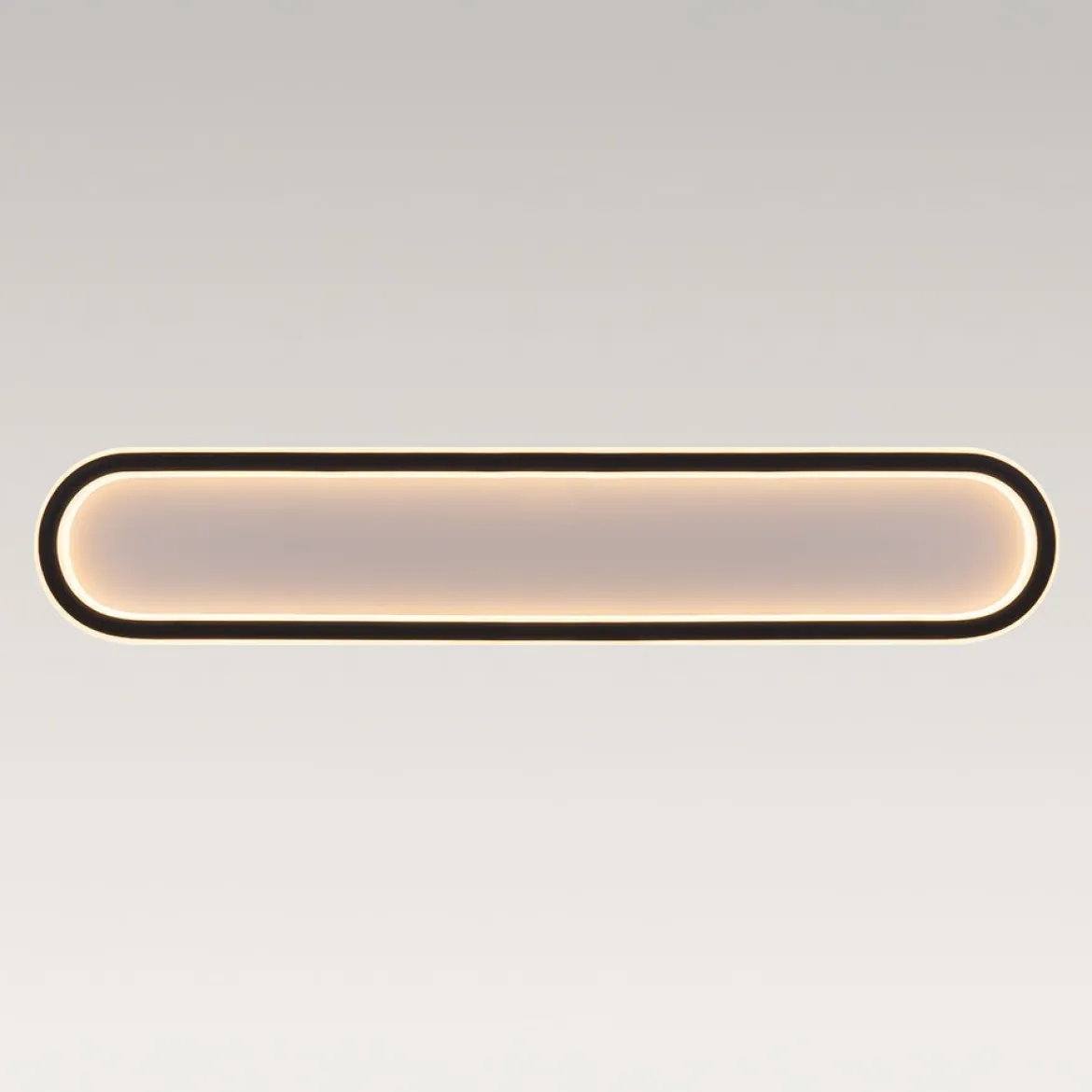 Minimalist Streamlined Oval Warm LED Ceiling Light