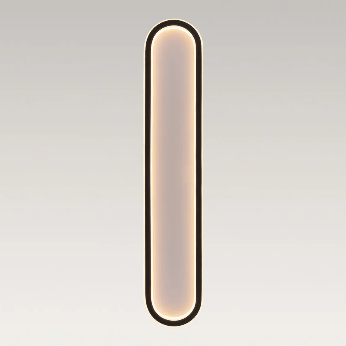 Minimalist Streamlined Oval Warm LED Ceiling Light
