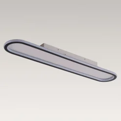 Minimalist Streamlined Oval Warm LED Ceiling Light