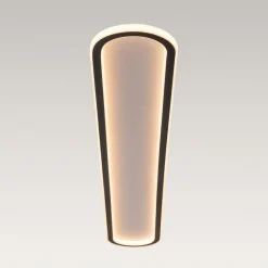 Minimalist Streamlined Oval Warm LED Ceiling Light