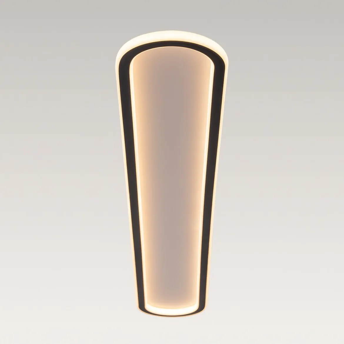 Minimalist Streamlined Oval Warm LED Ceiling Light