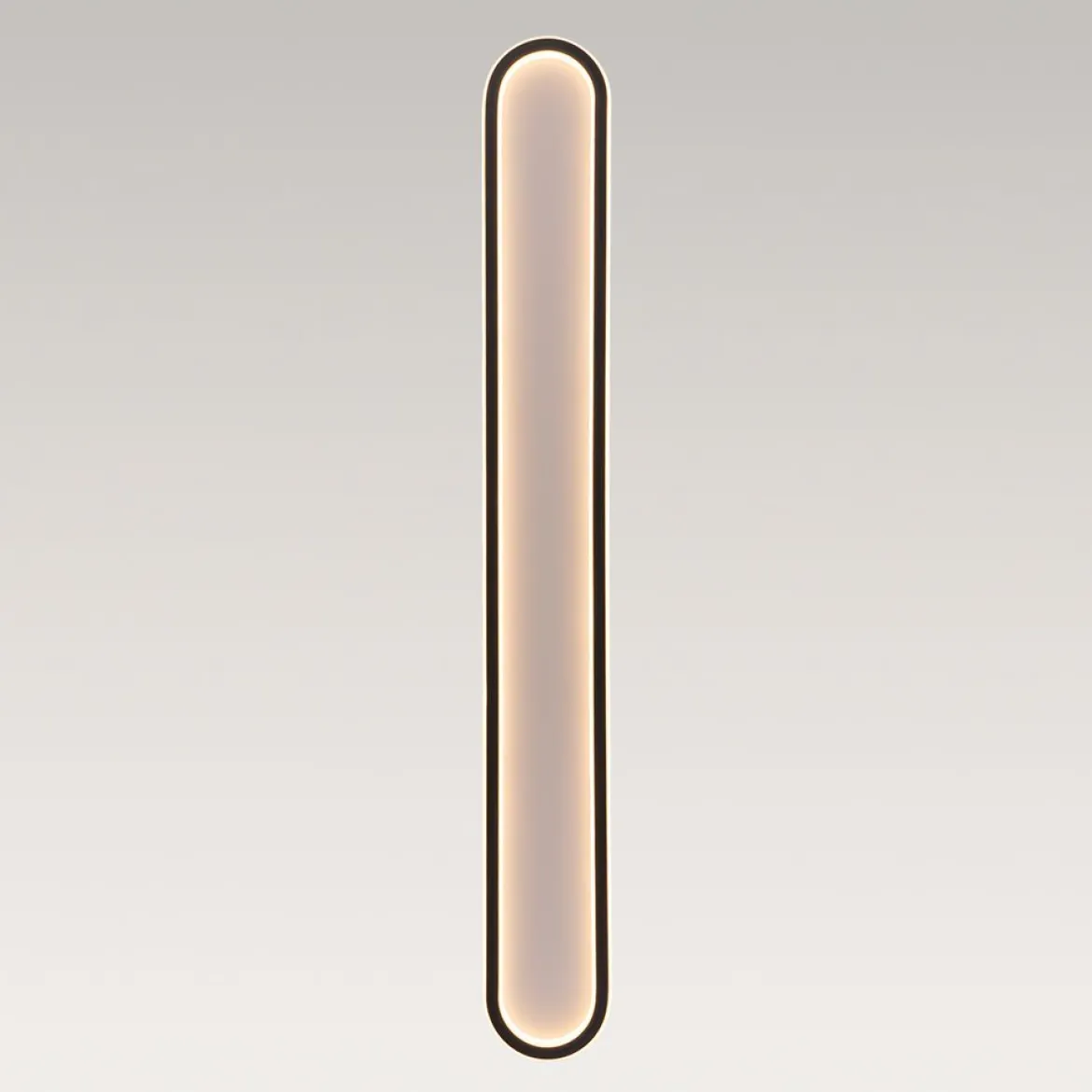 Minimalist Streamlined Oval Warm LED Ceiling Light