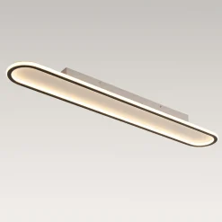 Minimalist Streamlined Oval Warm LED Ceiling Light