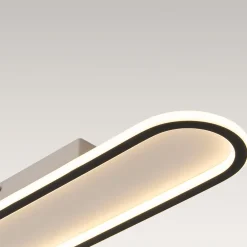 Minimalist Streamlined Oval Warm LED Ceiling Light