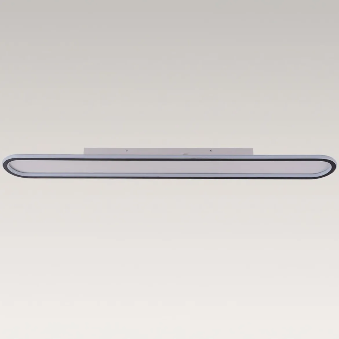 Minimalist Streamlined Oval Warm LED Ceiling Light