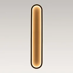 Minimalist Streamlined Oval Warm LED Ceiling Light