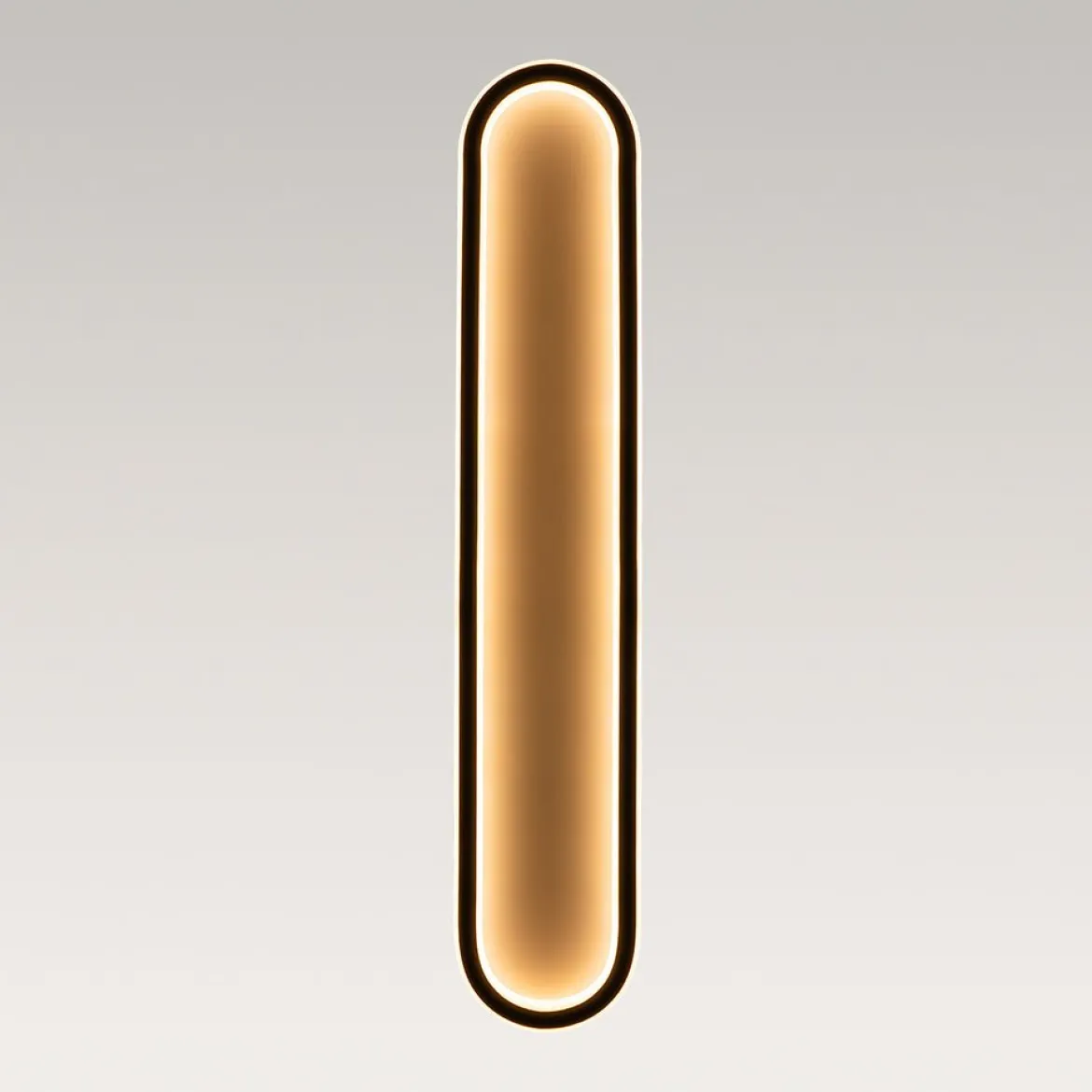 Minimalist Streamlined Oval Warm LED Ceiling Light