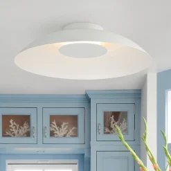 Minimalist Wide Flat Dome Dimmable LED Ceiling Light
