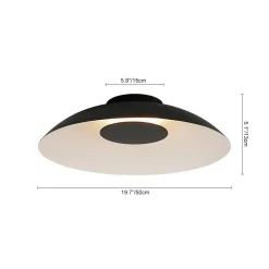Minimalist Wide Flat Dome Dimmable LED Ceiling Light