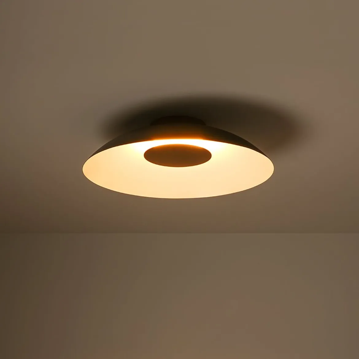 Minimalist Wide Flat Dome Dimmable LED Ceiling Light