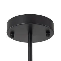 Modern Black Opal Glass Globe Sputnik Chandelier