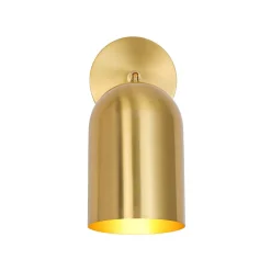 Modern Brass Adjustable Single Ceiling Spotlight Wall Light