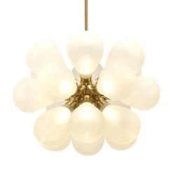 Modern Cluster Frosted Glass Bubble Chandelier