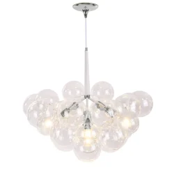 Modern Cluster Glass Globe Bubble Chandelier