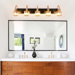 Modern Crystal Vanity Wall Sconce