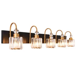Modern Crystal Vanity Wall Sconce