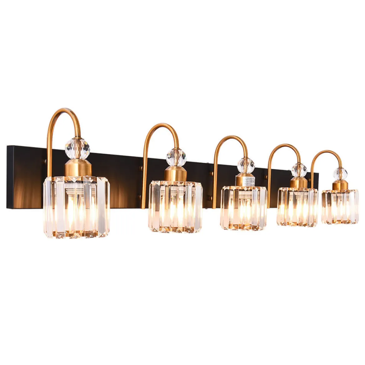 Modern Crystal Vanity Wall Sconce