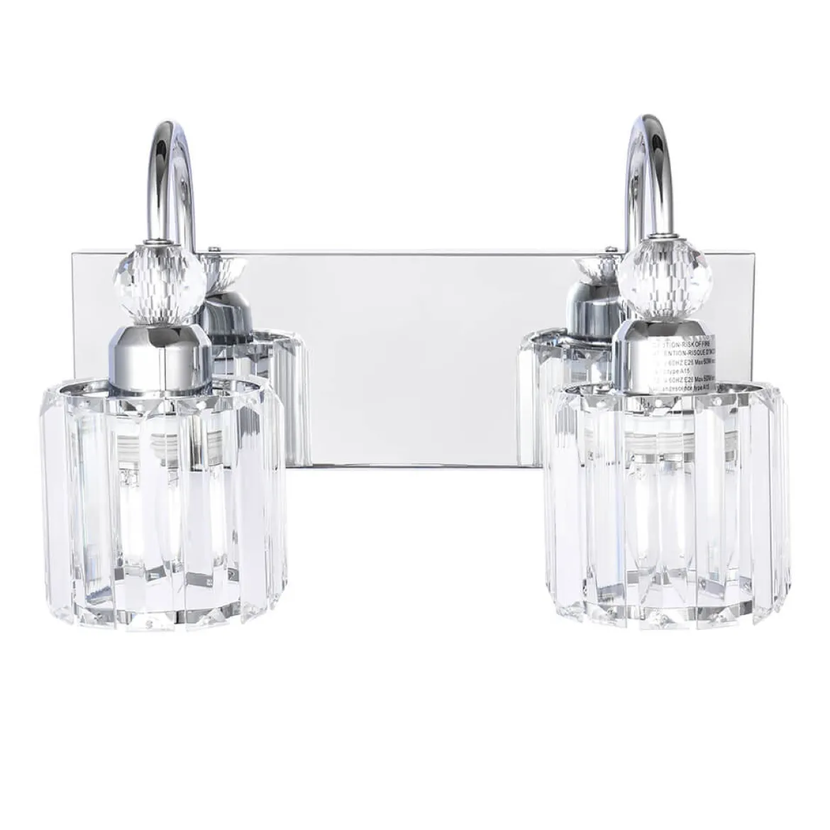 Modern Crystal Vanity Wall Sconce