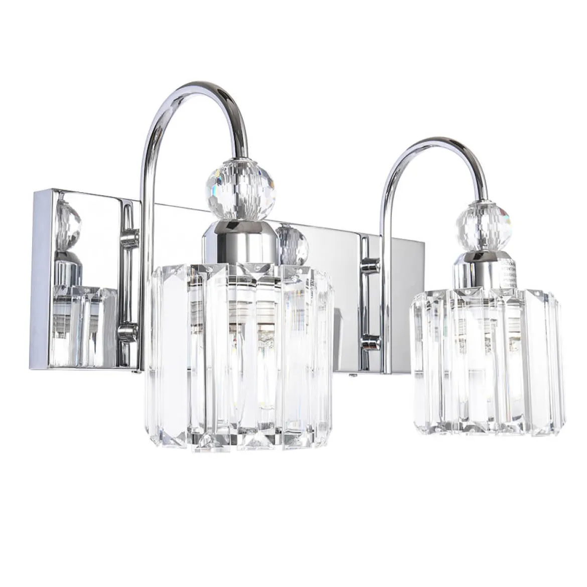 Modern Crystal Vanity Wall Sconce