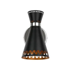 Modern 180-Degree Adjustable Conical 1-Light Wall Sconce
