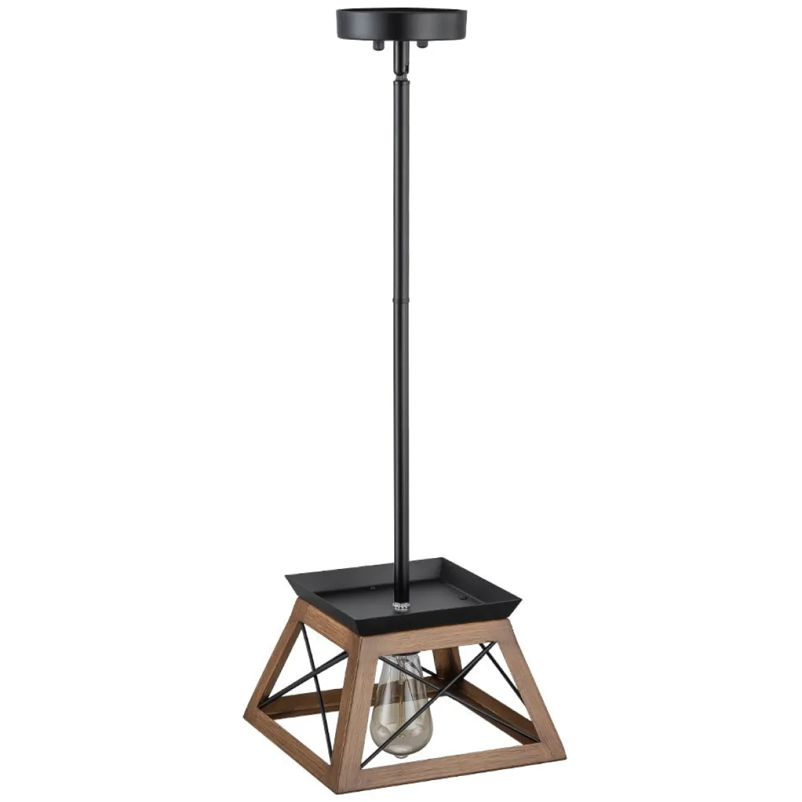 Modern Farmhouse Geometric Lantern Pendant Light