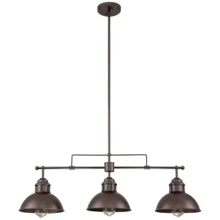 Modern Farmhouse 3-light Island Pot Lid Dome Pendant